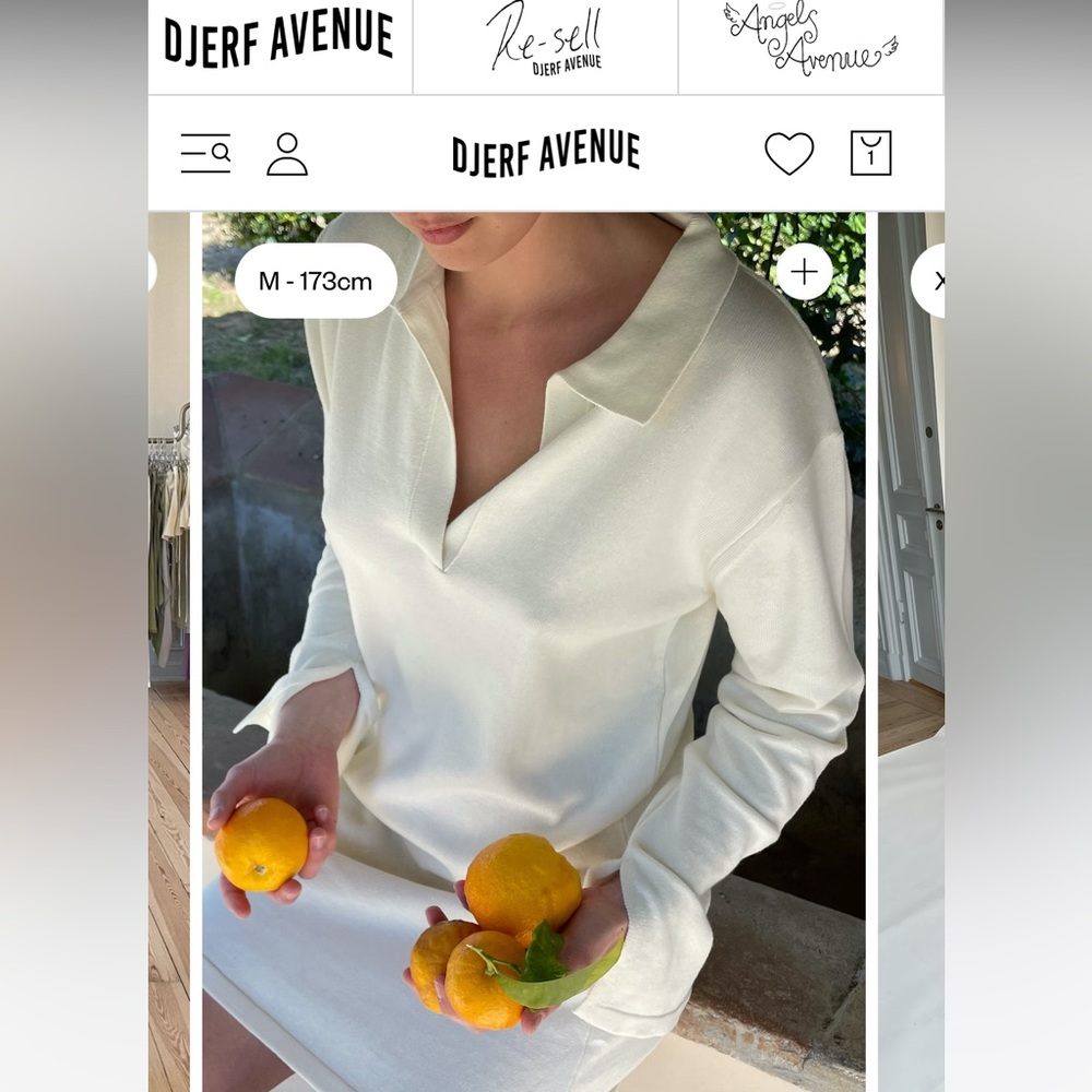 Djerf Avenue cream dress